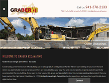 Tablet Screenshot of graberexcavating.com
